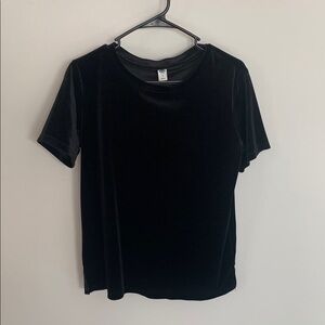 Old Navy Black Velvet Top